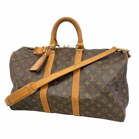Louis Vuitton Monogram Boston Keepall Bag Bandouliere Brown - Picture 1 of 9